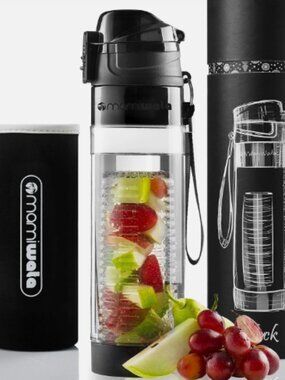 MAMI WATA Black  Fruit Infuser Water Bottle